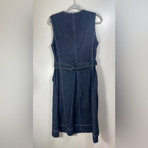 Polo Ralph Lauren Denim Fit and Flare Dress in Dark Indigo Women’s Size 12 - Picture 4 of 15